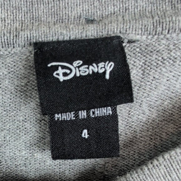 Disney Gray Long Sleeve Top with Mint Ruffle - Picture 7 of 8